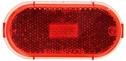 Picture of Peterson Fluid 108-15R Replacement Lens - Red Oblong Clearance Light Lens