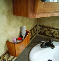 Picture of Camco 43483 Oak Accents Wall Organizer 8-3/8 x 4-5/8 Inches