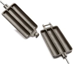 Picture of Rome Ind 1905 Cast Iron Dog 'n Brat Cooker with Wood Handles