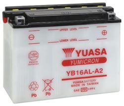 Picture of Yuasa Batteries YUAM22162 Yumicron YB16AL-A2 12V Conventional Battery