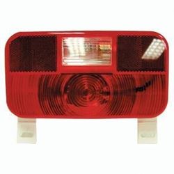Picture of Peterson Fluid V25924 Rectangular Stop Turn Tail Light with Backup and License Bracket
