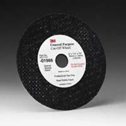 Picture of 3M 01988  Cut-Off Wheel 01988, 3 in x 1/16 in x 3/8 in, 50Ea
