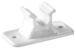 Picture of RV Designer E242 3" White Plastic Entry Door Holder Clips (Pair)