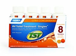 Picture of Camco 41191 TST Orange Scent RV Holding Tank Treatment Singles, 8-Pack 4oz Bottles