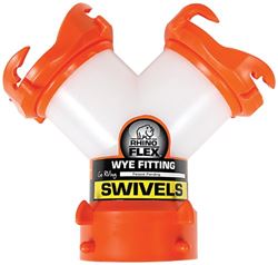 Picture of Camco 39812 RhinoFLEX Sewer Hose Wye Adapter with Swivel Fittings