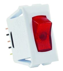 Picture of JR Race Car 12505 Jr Products 12505 Red/white Spst Illuminated On/off Switch