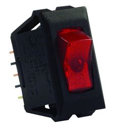 Picture of JR Race Car 12525 Jr Products 12525 Red/black Spst Illuminated On/off Switch
