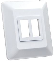 Picture of JR Race Car 13615 Jr Products 13615 White Double Switch Base And Face Plate