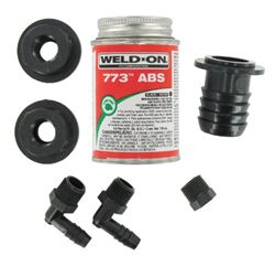 Picture of Valterra Rk908 Abs Tank Fill Kit With Straight Barbed Elbow And Cement