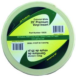 Picture of JR Race Car 10035 Jr Products 10035 Colonial White 25 Foot Premium Vinyl Insert