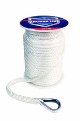 Picture of Attwood Marine 11724-1 Solid Braid Multifilament Polypropylene Anchor Line with Thimble
