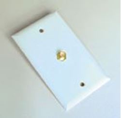 Picture of RV Designer T141 White TV Wall Plate - Interior