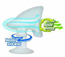 Picture of Camco 40595 Cyclone Sewer Vent Cover White for RV Plumbing