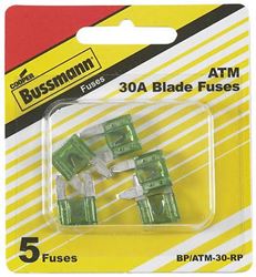Picture of Bussmann BP/ATM30RP   30-Amp 32-Volt ATM Blade Mini Automotive Fuse (5-Pack)