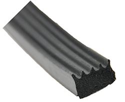 Picture of AP 018-523 Ribbed Slide Out Seal with Tape 5/8" x 3/8" x 50' Black