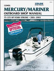 Picture of Clymer B712 Manual, Merc 4-Stroke Ob 75-225hp 01-03