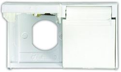 Picture of JR Race Car 47505 Jr Products 47505 Polar White Duplex Weatherproof Outlet Cover