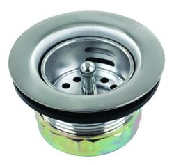 Picture of JR Race Car 95325 Jr Products 95325 1-1/2" Chrome Strainer With Push-In Basket