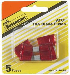 Picture of Bussmann BP/ATC10RP   10-Amp 32-Volt ATC Blade Automotive Fuse (4-Pack)