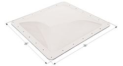 Picture of ICON 01856 RV Skylight Single Pane Clear 22x22 Inch Opening