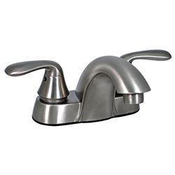 Picture of Valterra PF232401 Two-Handle Lavatory Faucet with Quarter-Turn Valves, Brushed Nickel