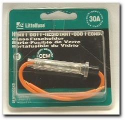 Picture of Littelfuse Fny30bp Glass Inline Fuse Holder With Fuse