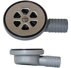 Picture of Scandvik 10307P Cockpit or Shower Drain 2-1/16" Hole 1" Hose Barb