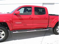 Picture of TrailFX A7009B 5 Inch Oval Straight Side Step Bars Black Powder Coated Steel