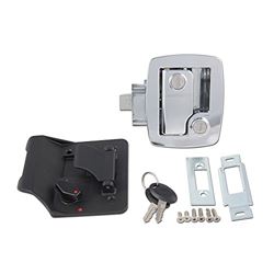 Picture of AP 013535 Bauer RV Entry Door Lock with Keys Chrome