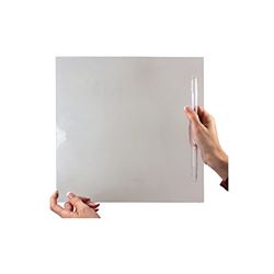 Picture of JR Race Car 11195 Jr Products 11195 Clear 12" Flat Screen Door Slider