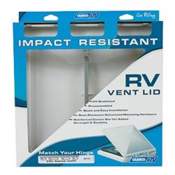 Picture of Camco 40156 RV Roof Vent Lid Cover for Elixir Pre-2008 14x14 White