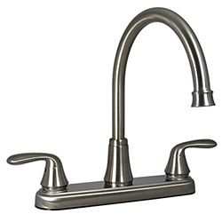 Picture of Valterra PF231402 Two-Handle High-Arc Kitchen Faucet Brushed Nickel