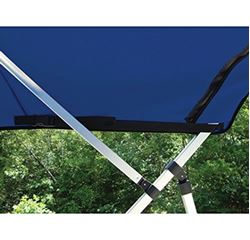 Picture of Carver Covers 8PONRCLA04 8' Ready-to-Assemble 4-Bow Pontoon Bimini Top Canvas