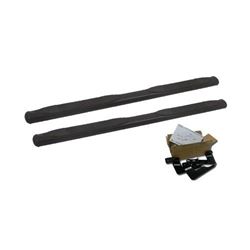 Picture of TrailFX A7056B 5 Inch Oval Straight Nerf Bar Step Bar Powder Coated Black Steel