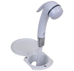 Picture of Scandvik 12107P Recessed Euro Transom Shower with 6' Hose White