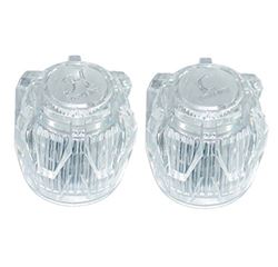 Picture of Valterra PF287015 Clear Crystal Acrylic Faucet Handle Set Hot & Cold