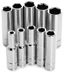 Picture of Performance Tool W36400 10PC 1/4" DR 6PT MET DW SKT SET