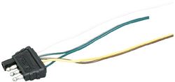 Picture of Wesbar 707103 4-Way Flat Wishbone Trailer Wiring Harness Kit 25 Foot