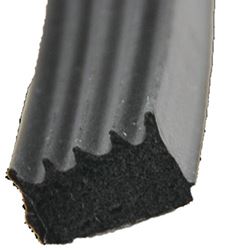 Picture of AP 018855 Ribbed Foam Seal Tape 1/2" x 5/16" Black