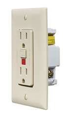 Picture of RV Designer S803 Ivory Dual GFCI Outlet with Cover Plate