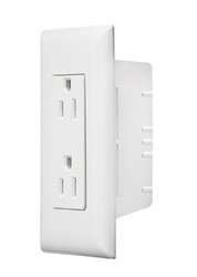 Picture of RV Designer S831 Self-Contained Dual AC Outlet with Speedwire and Cover Plate White