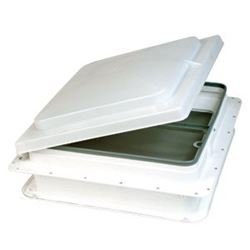 Picture of Heng's J7291RSM-C 14" Replacement Vent Lid for Jensen Metal Base RV Roof Vent - Smoke