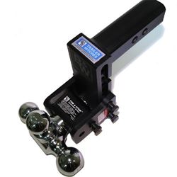 Picture of B&W TS20048B Tow & Stow Adjustable Tri-Ball Mount 2.5 Inch Receiver 5 Inch Drop