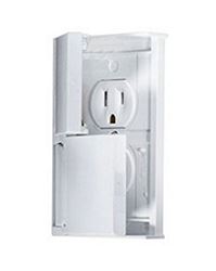 Picture of RV Designer S905 Weatherproof Dual Outlet White with Snap Cover Plate