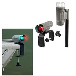 Picture of Attwood Marine 14194-7 C-Clamp Portable LED Navigation Light Kit with Telescoping Pole