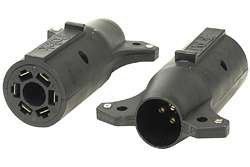 Picture of Pollak 12-719EV 7way Rv To 6way Round Adapter