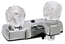 Picture of Valterra PF212307 4-Inch Lavatory Faucet with Crystal Handles - Polished Chrome