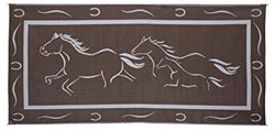 Picture of Ming's Mark GH8187 Reversible Patio Mat with Horse Design 8' x 18'