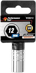 Picture of Performance Tool W38212 Wilmar Corp. /  3/8'' Dr 6pt Std. Socket 12mm
