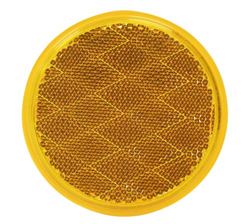 Picture of Peterson Fluid V475A 3" Round Amber Reflector Adhesive Mount